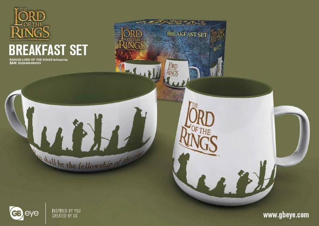 Lord of the Rings Snídaňové nádobí Set Fellowship GB eye