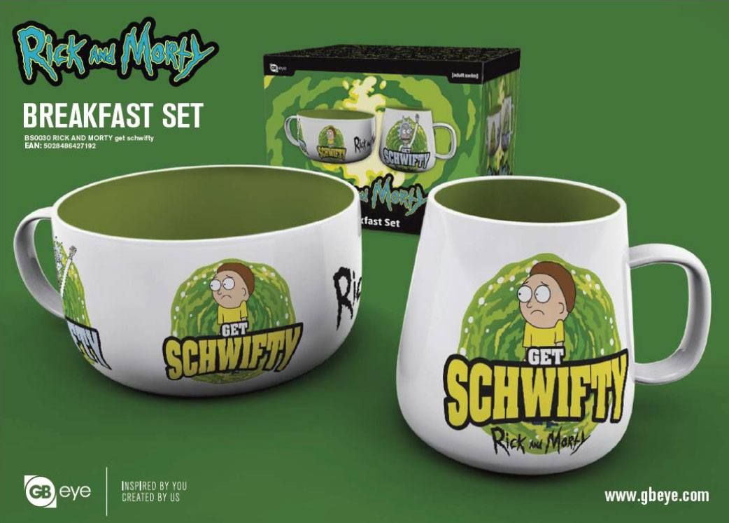 Rick and Morty Snídaňové nádobí Set Get Schwifty GB eye