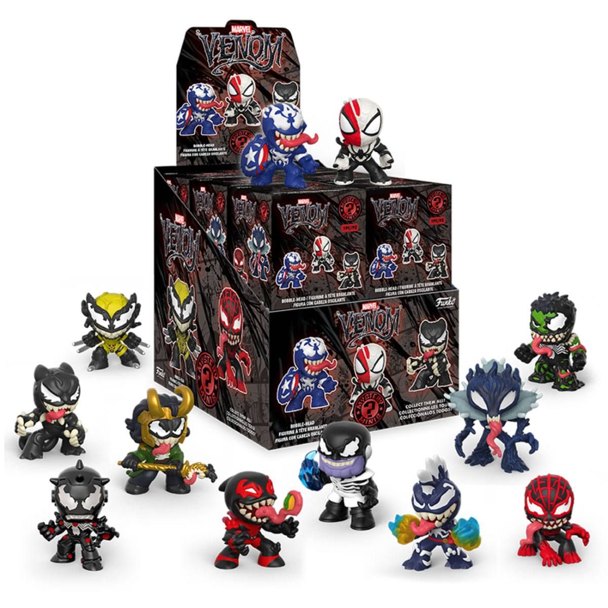 Marvel Venom Mystery Minis vinylová Mini Figures 6 cm Display (12) Funko