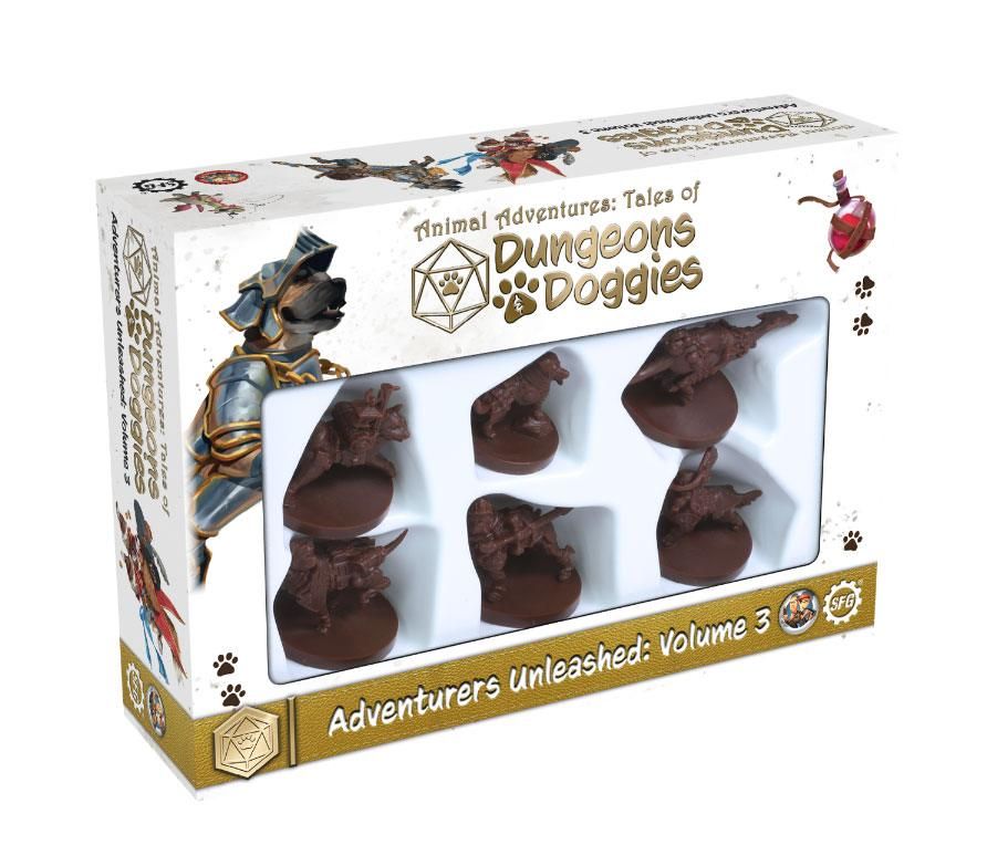 Animal Adventures Dungeons & Doggies Miniatures 6-pack Volume 3 Anglická Verze Steamforged Games