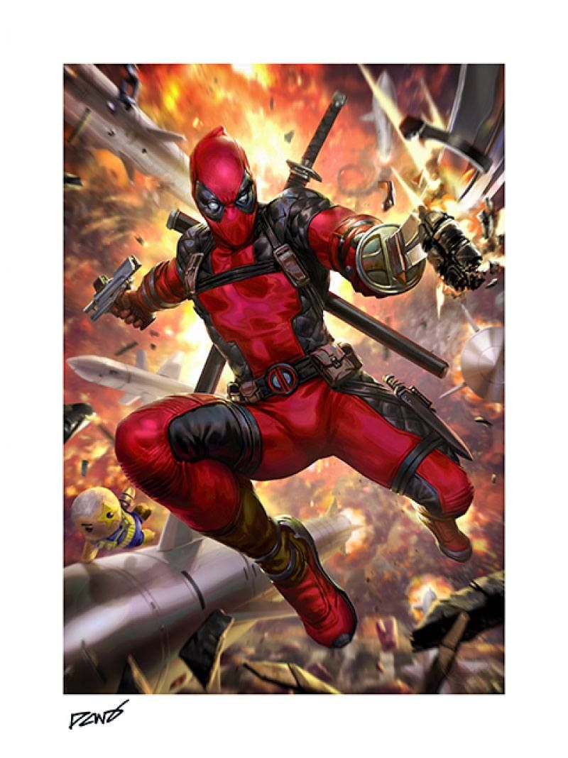 Marvel Art Print Deadpool: Heat-Seeker 46 x 61 cm - unframed Sideshow Collectibles