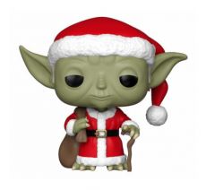 Star Wars POP! vinylová Bobble-Head Holiday Santa Yoda 9 cm