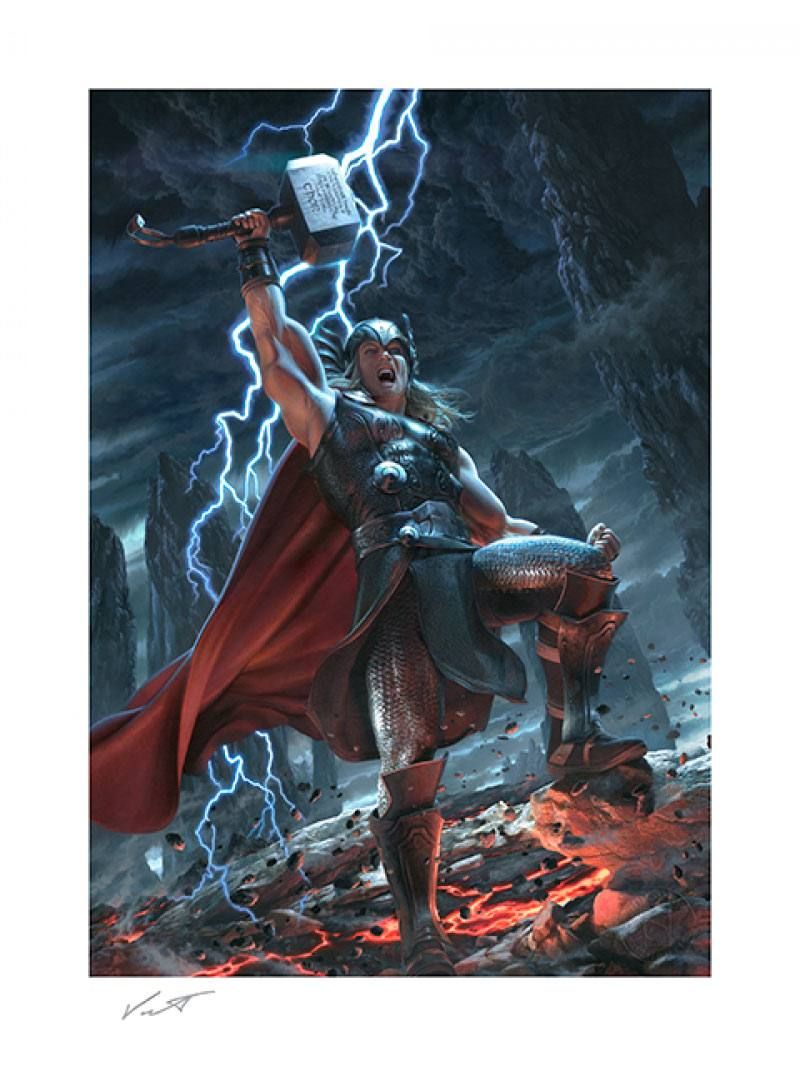 Marvel Art Print Thor: Breaker of Brimstone 46 x 61 cm - unframed Sideshow Collectibles