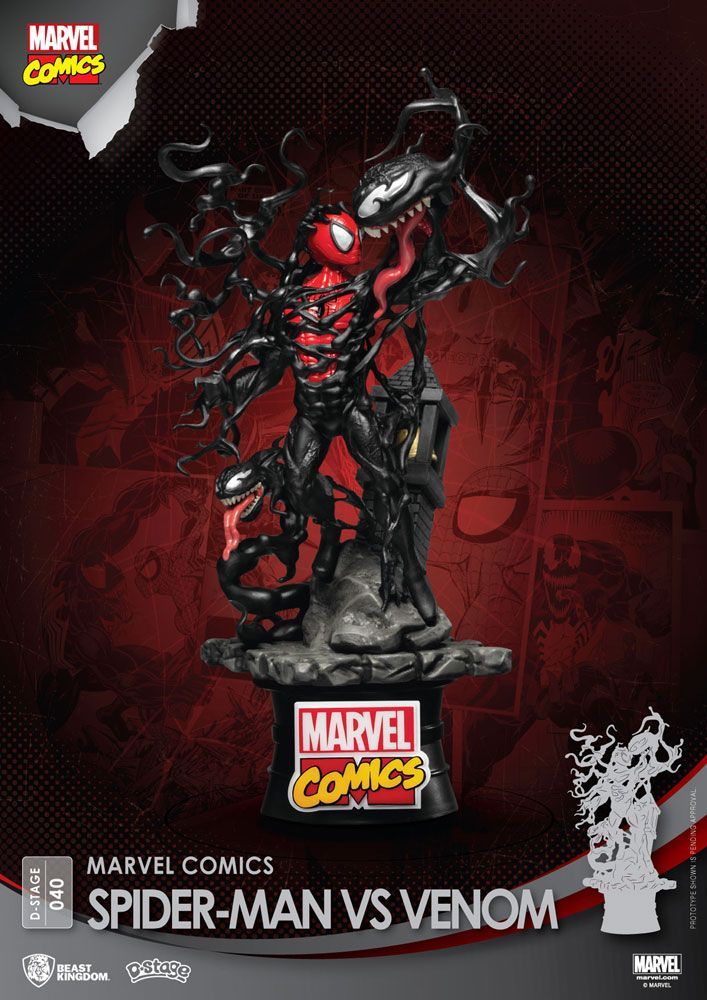 Marvel Comics D-Stage PVC Diorama Spider-Man vs. Venom 15 cm Beast Kingdom Toys