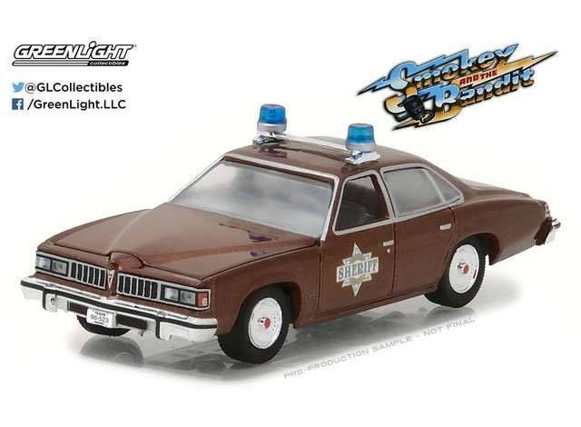 Smokey and the Bandit Kov. Model 1/64 1977 Sheriff Buford T. Justice's Pontiac LeMans Greenlight Collectibles