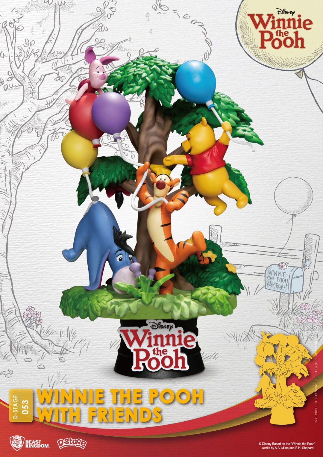 Disney D-Stage PVC Diorama Winnie The Pooh a Friends 16 cm Beast Kingdom Toys