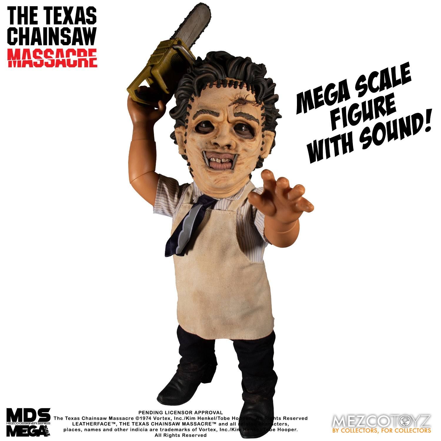 Texas Chainsaw Massacre Mega Scale Akční Figure with Sound Feature Leatherface 38 cm Mezco Toys