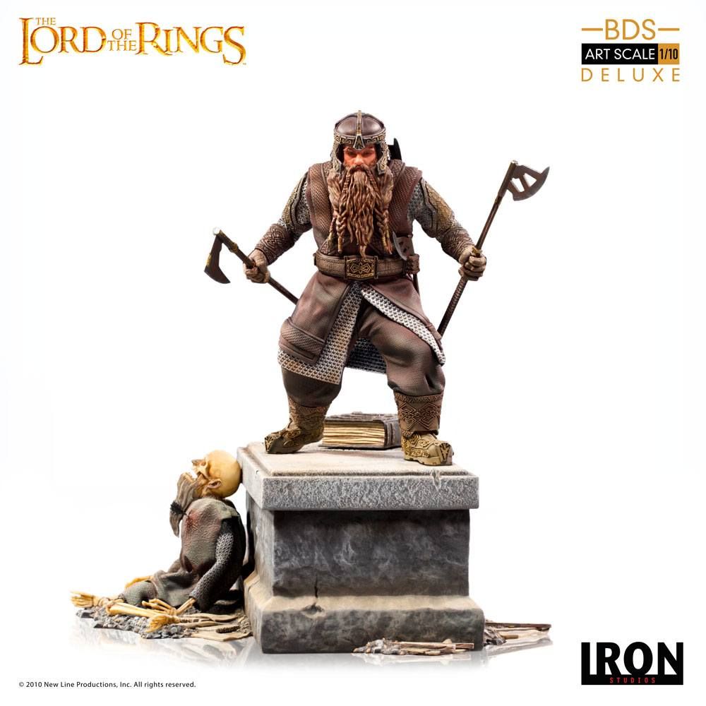 Lord Of The Rings Deluxe BDS Art Scale Soška 1/10 Gimli 21 cm Iron Studios