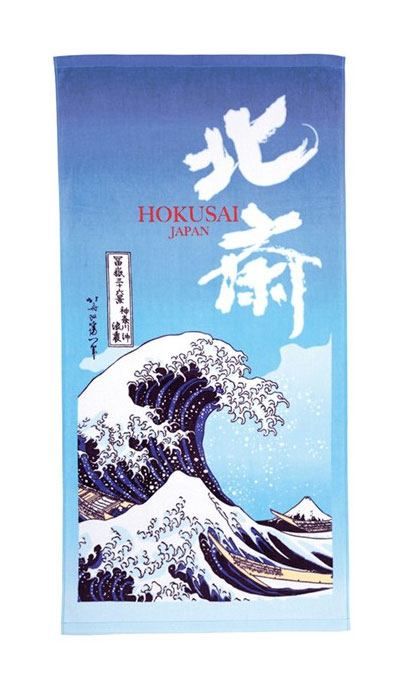 Ukiyo-e Ručník The Great Wave of Kanagawa 70 x 140 cm Marushin