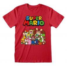 Super Mario Tričko Main Character Group Velikost M