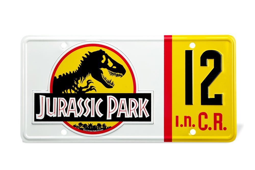 Jurassic Park Replika 1/1 Dennis Nedry License Plate Doctor Collector