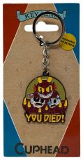 Cuphead Metal Keychain You Died! Limited Edition 4 cm