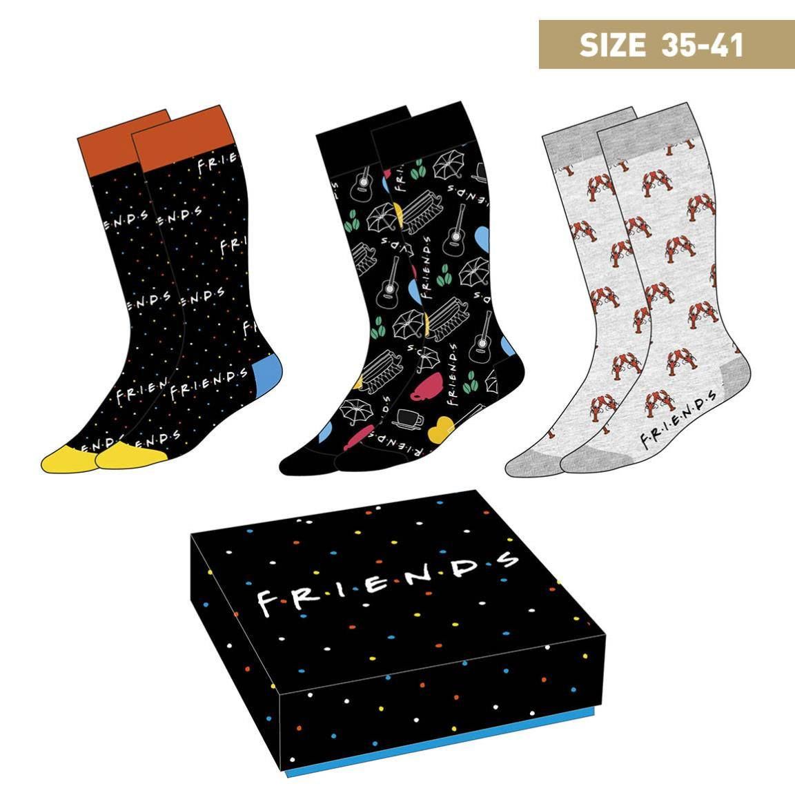 Friends Ponožky 3-Pack Symbols 35-41 Cerd?