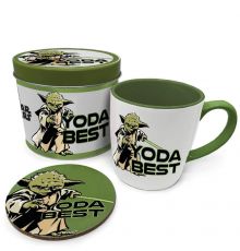 Star Wars Hrnek with Podtácky Yoda Best