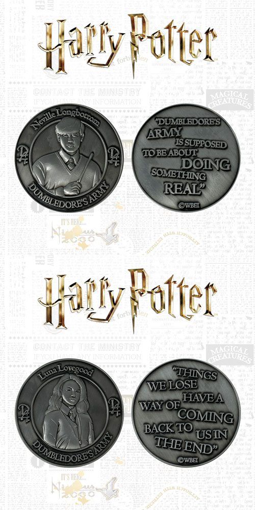 Harry Potter Collectable Coin 2-pack Dumbledore's Army: Neville & Luna Limited Edition FaNaTtik
