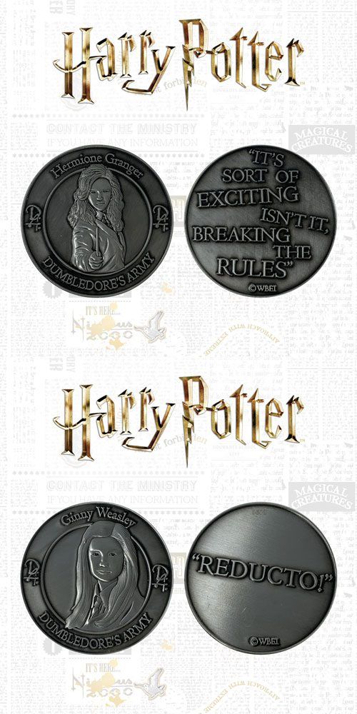 Harry Potter Collectable Coin 2-pack Dumbledore's Army: Hermione & Ginny Limited Edition FaNaTtik