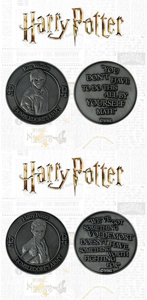 Harry Potter Collectable Coin 2-pack Dumbledore's Army: Harry & Ron Limited Edition FaNaTtik