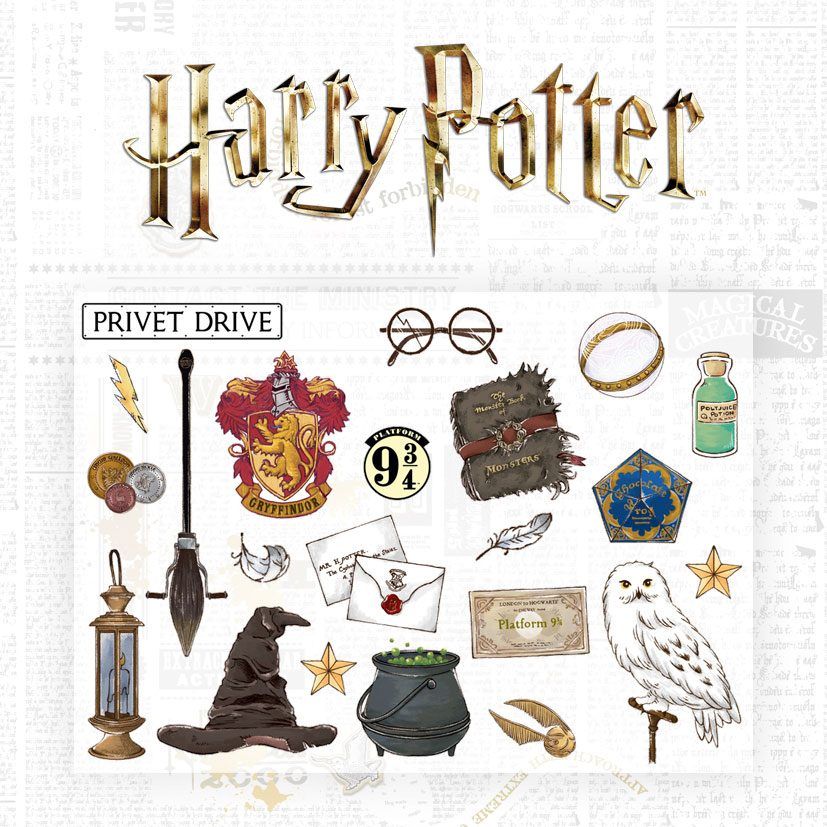 Harry Potter Nástěnná Nálepka Set Characters FaNaTtik
