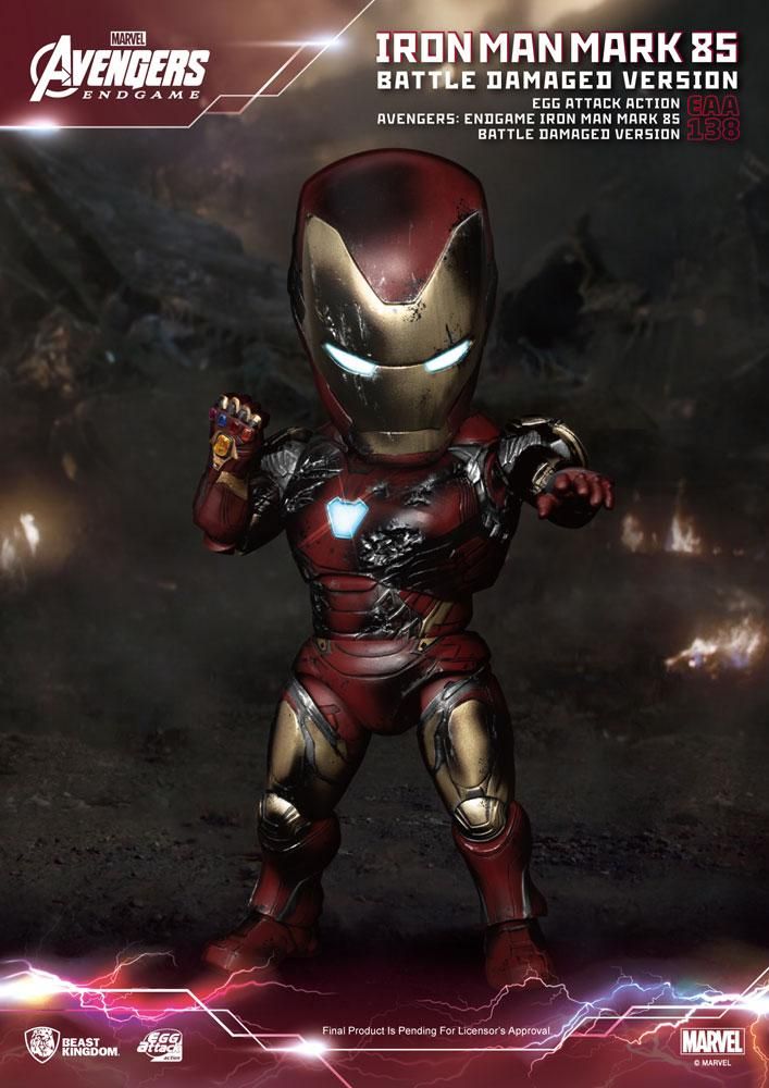 Avengers: Endgame Egg Attack Akční Figure Iron Man Mark 85 Battle Damaged Verze 16 cm Beast Kingdom Toys