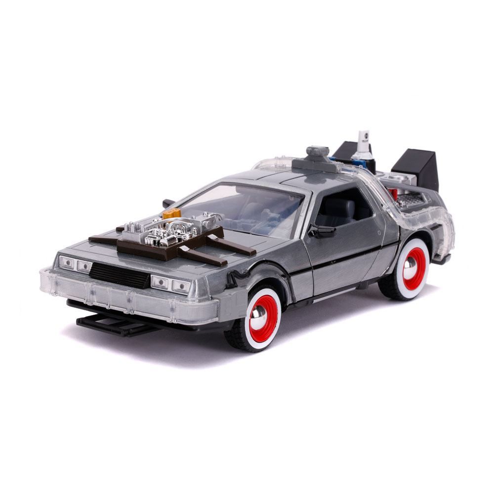 Back to the Future III Hollywood Rides Kov. Model 1/24 DeLorean Time Machine Jada Toys