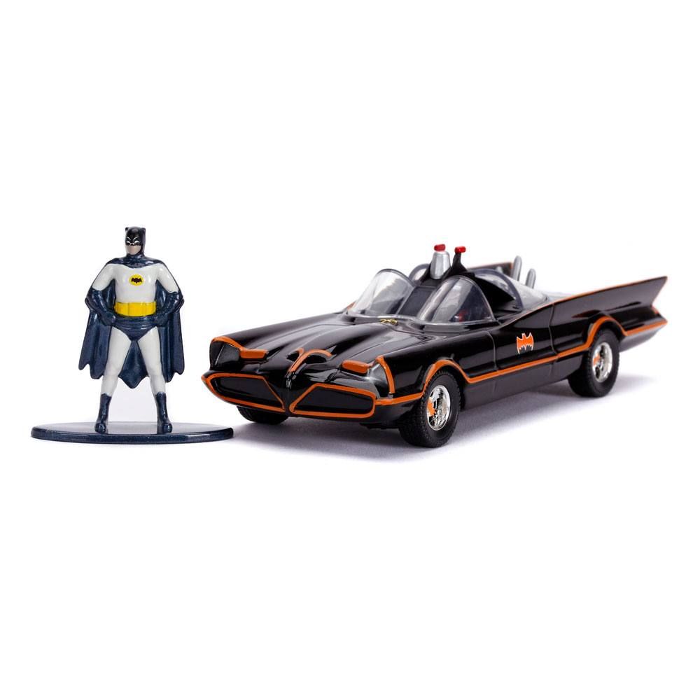 Batman Classic TV Series Kov. Model 1/32 1966 Classic Batmobile with Figure Jada Toys