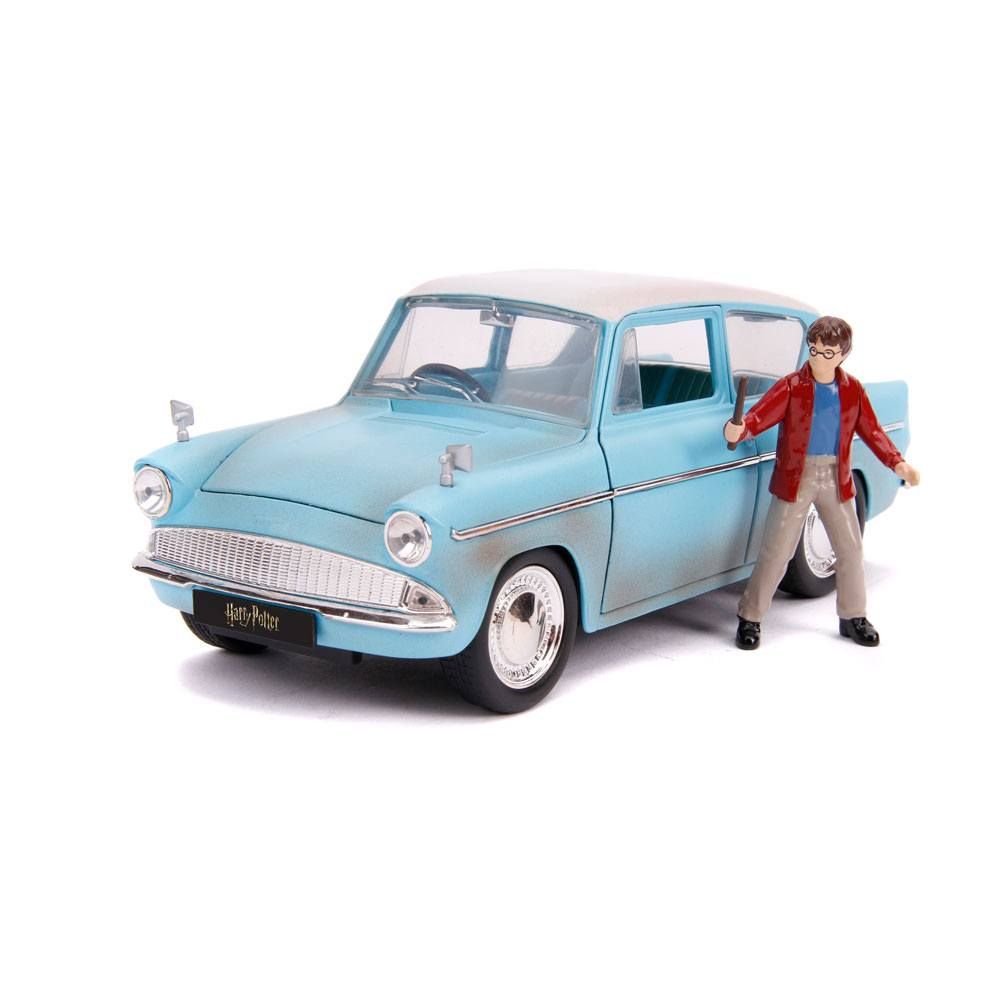 Harry Potter Hollywood Rides Kov. Model 1/24 1959 Ford Anglia with Figure Jada Toys