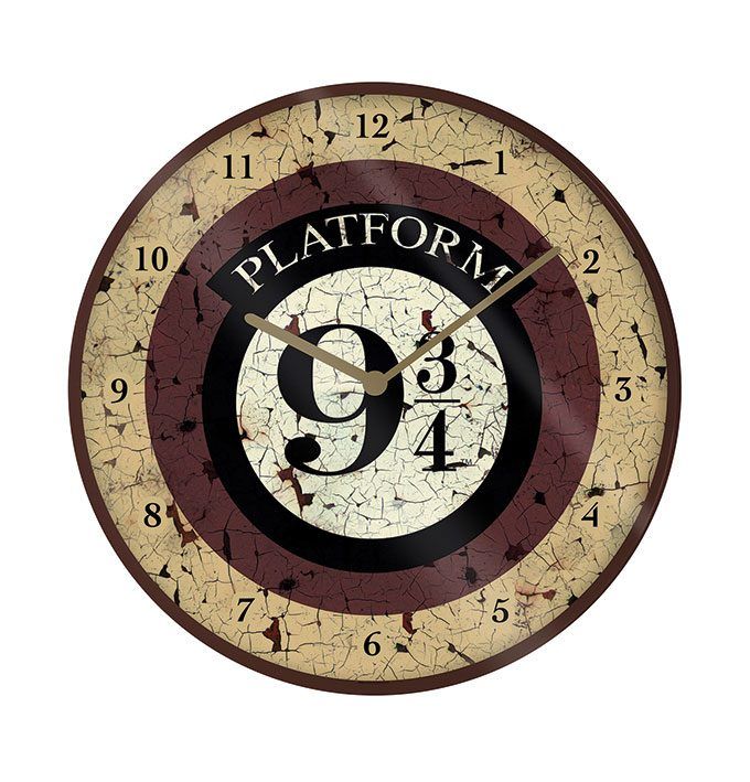 Harry Potter Nástěnná Dekorace Hodiny Platform 9 3/4 Pyramid International