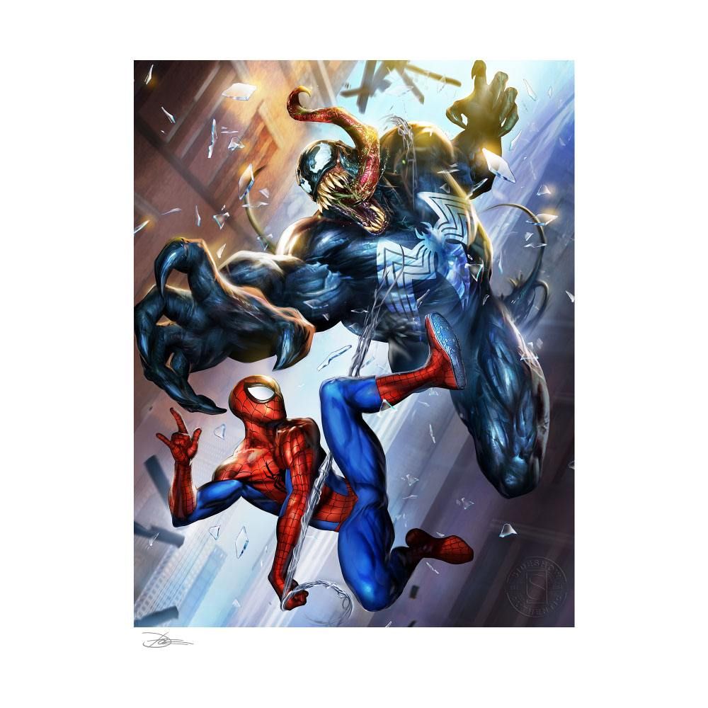 Marvel Art Print Spider-Man vs Venom 46 x 61 cm - unframed Sideshow Collectibles