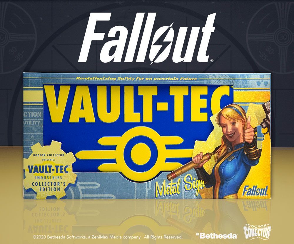 Fallout Metal Sign Vaul-Tec - POŠKOZENÝ OBAL Doctor Collector