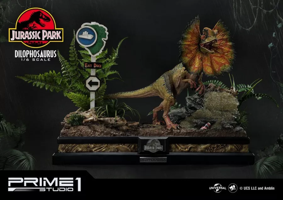 Jurassic Park Soška 1/6 Dilophosaurus Bonus Verze 41 cm Prime 1 Studio