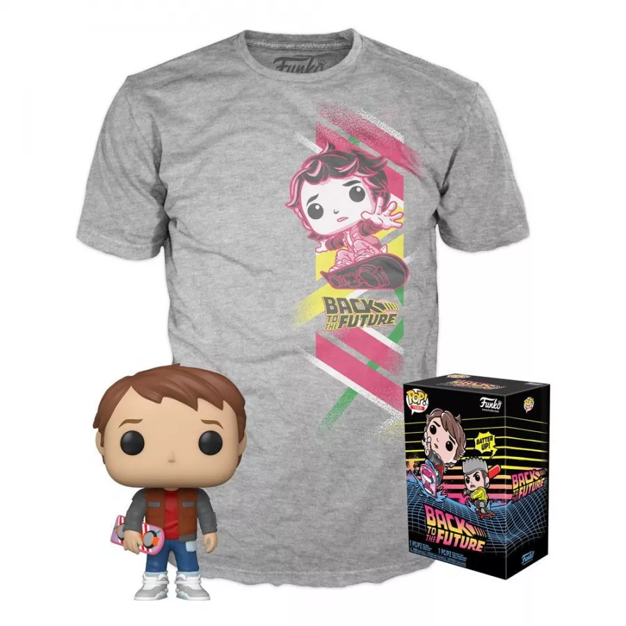 Back to the Future POP! & Tee Box Marty heo Exclusive Velikost XL Funko