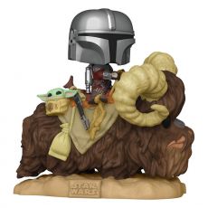 Star Wars The Mandalorian POP! Deluxe vinylová Figure The Mandalorian on Wantha with Child in Bag 9 cm