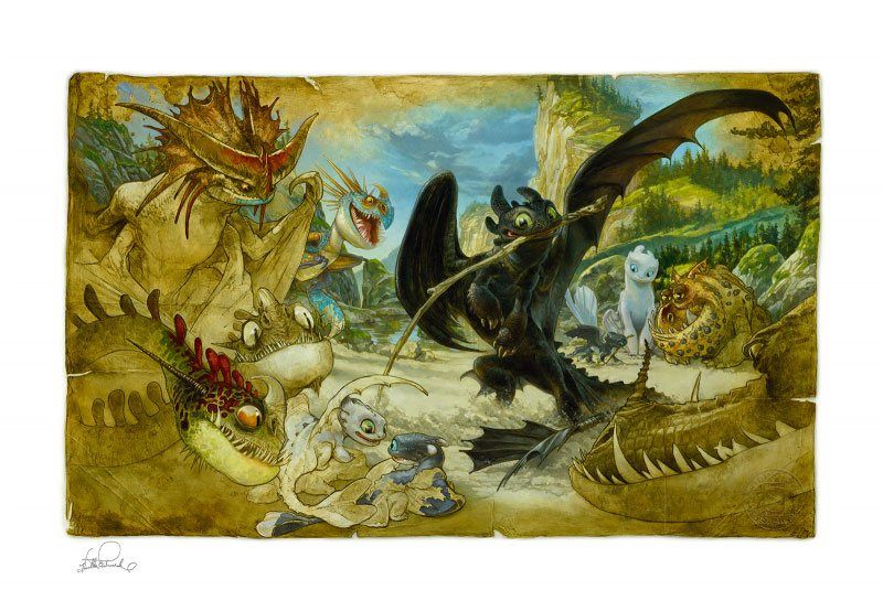 How to Train Your Dragon Art Print Ecto-1 46 x 61 cm - unframed Sideshow Collectibles