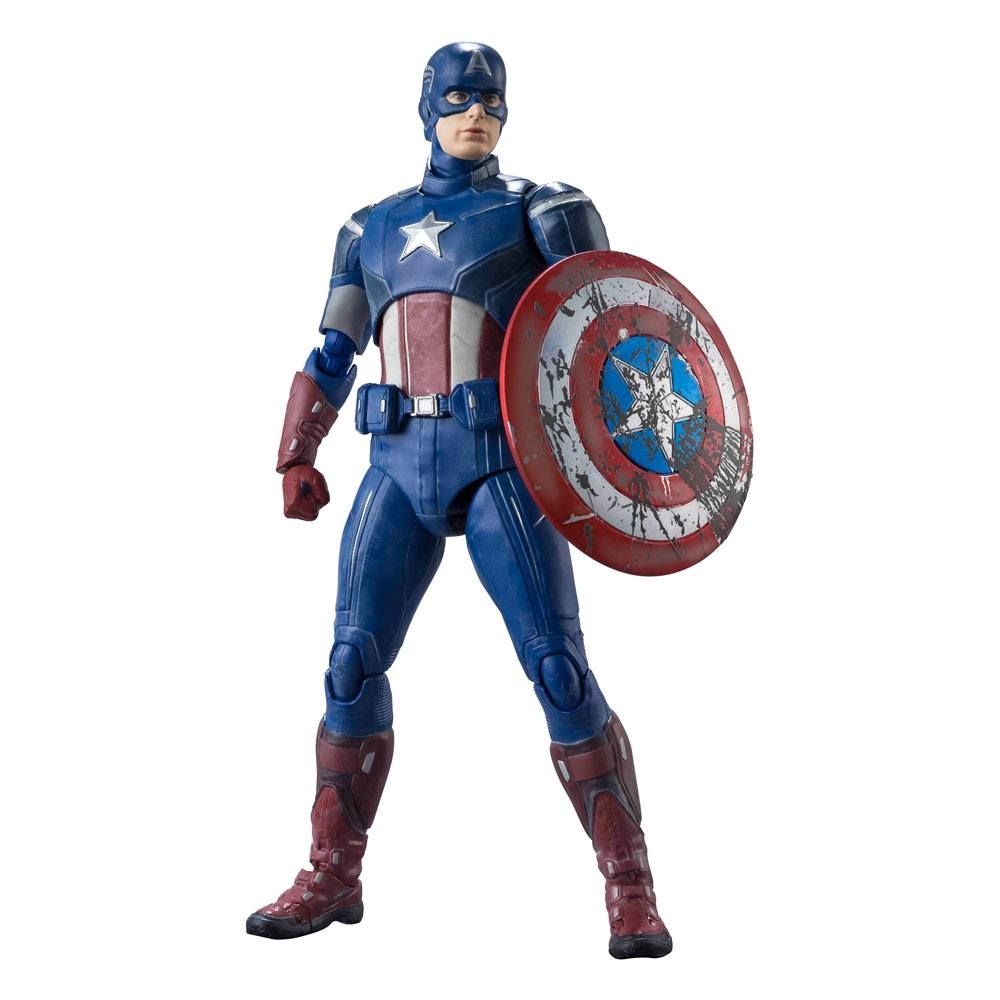 Avengers S.H. Figuarts Akční Figure Captain America (Avengers Assemble Edition) 15 cm Bandai Tamashii Nations