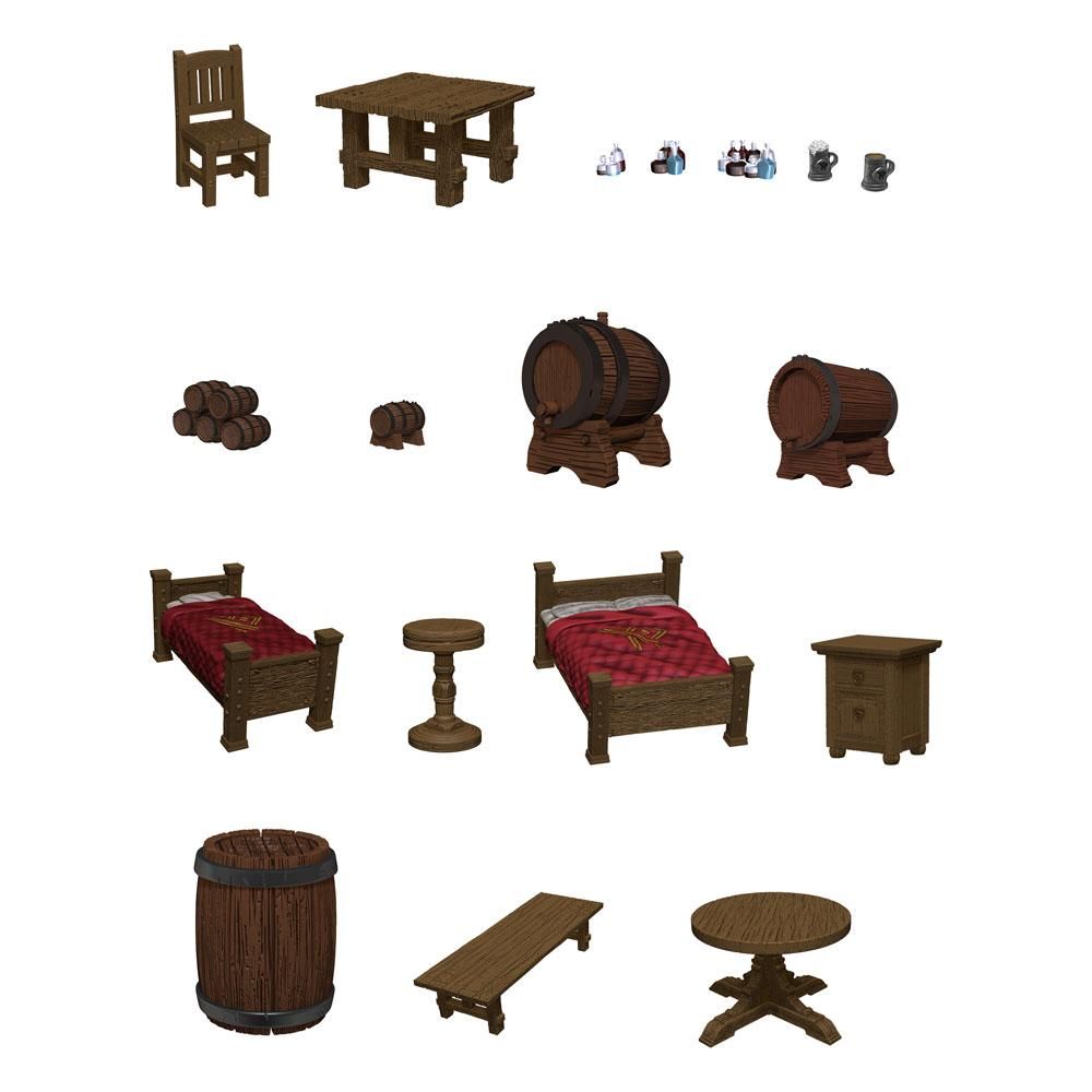 D&D Icons of the Realms pre-painted Miniatures The Yawning Portal Inn - Beds & Bottles Wizkids