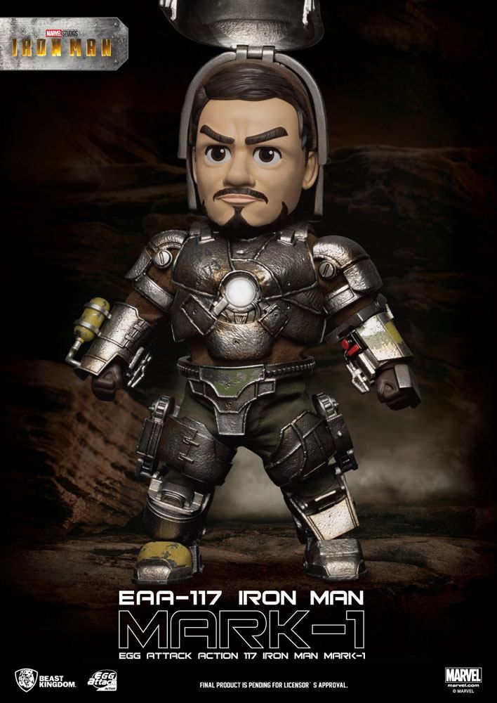Marvel Egg Attack Akční Figure Iron Man Mark I 16 cm Beast Kingdom Toys