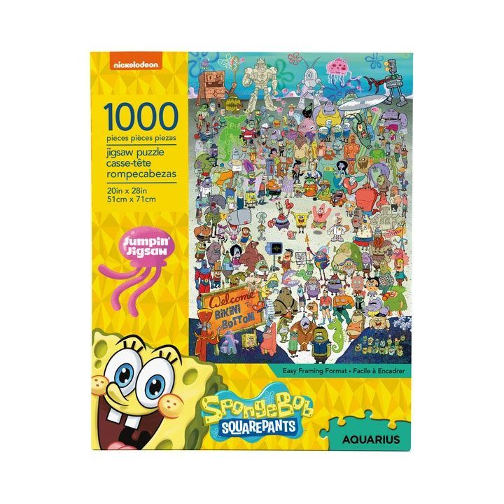SpongeBob Jigsaw Puzzle Cast (1000 pieces) Aquarius