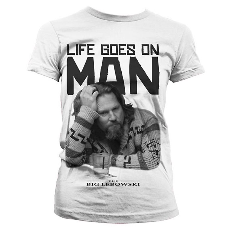Big Lebowski dámské tričko s potiskem Life Goes On Man Licenced