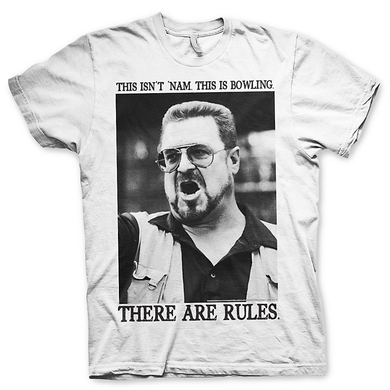 Big Lebowski pánské tričko s potiskem There Are Rules Licenced