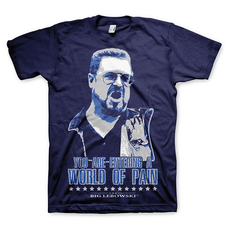 Big Lebowski pánské tričko s potiskem World Of Pain Licenced