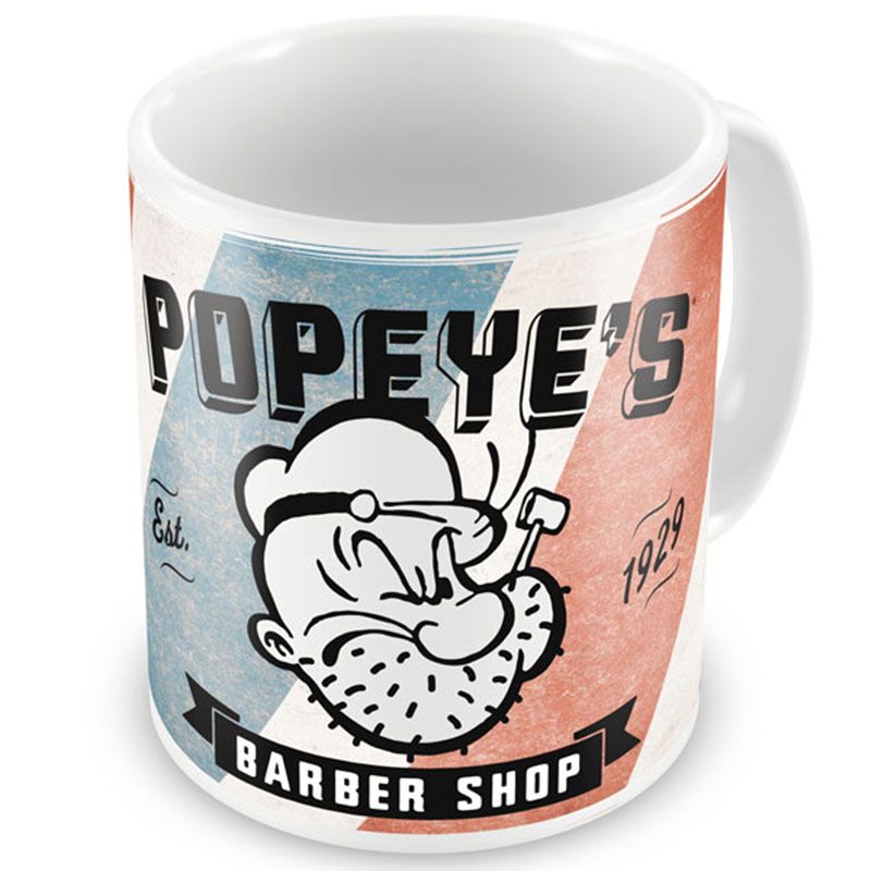 Hrnek s potiskem Pepek Námořník Barber Shop Popeye Licenced