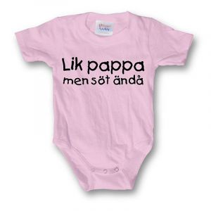 Růžové bodyčko pro kojence Lik Pappa Men Sot Anda | 12 Měsíců, 6 Měsíců