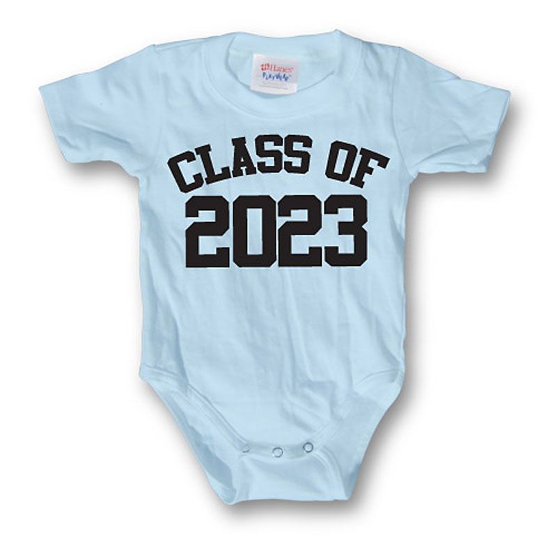 Modré dětské body Class Of 2023 Licenced