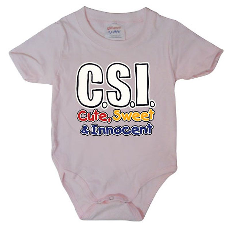 Růžové kojenecké body C.S.I. Cute, Sweet & Innocent Licenced