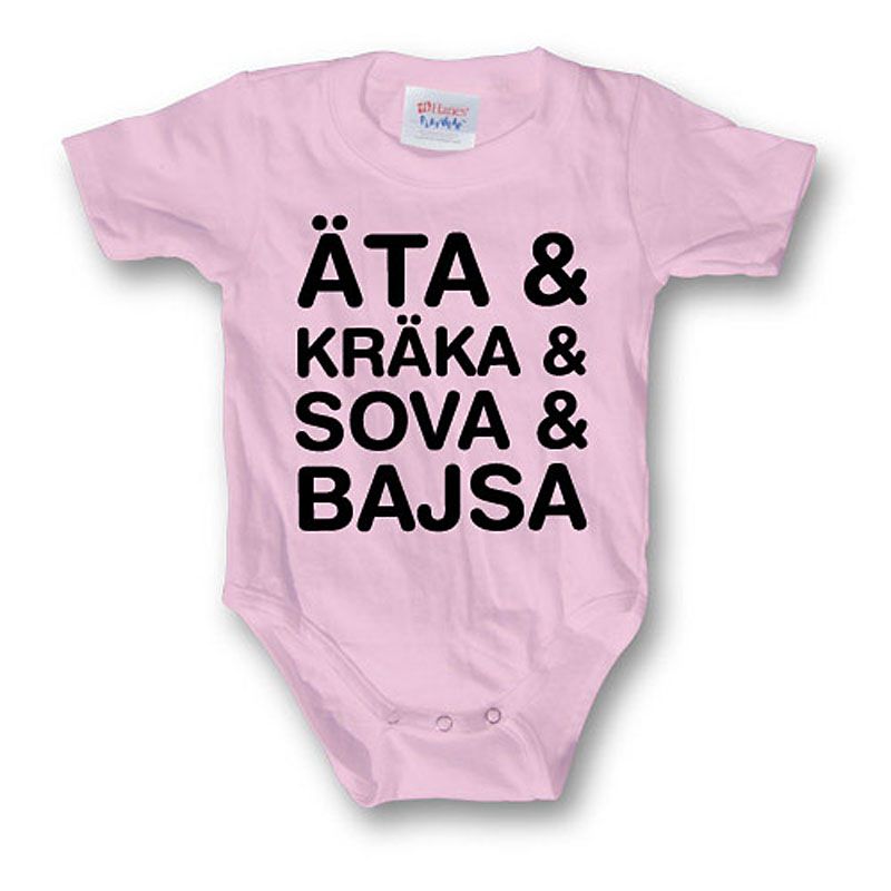 Růžové kojenecké body Kräka & Sova Licenced