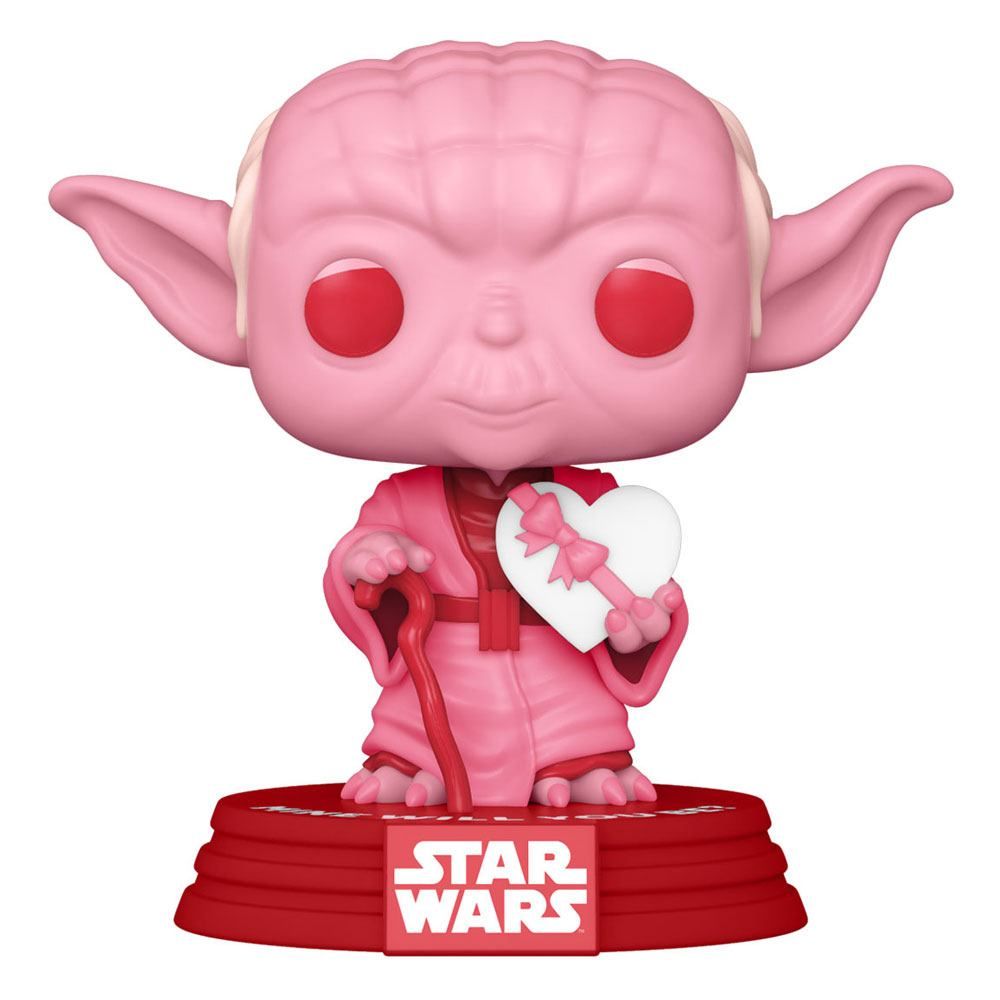 Star Wars Valentines POP! Star Wars vinylová Figure Yoda w/Heart 9 cm Funko