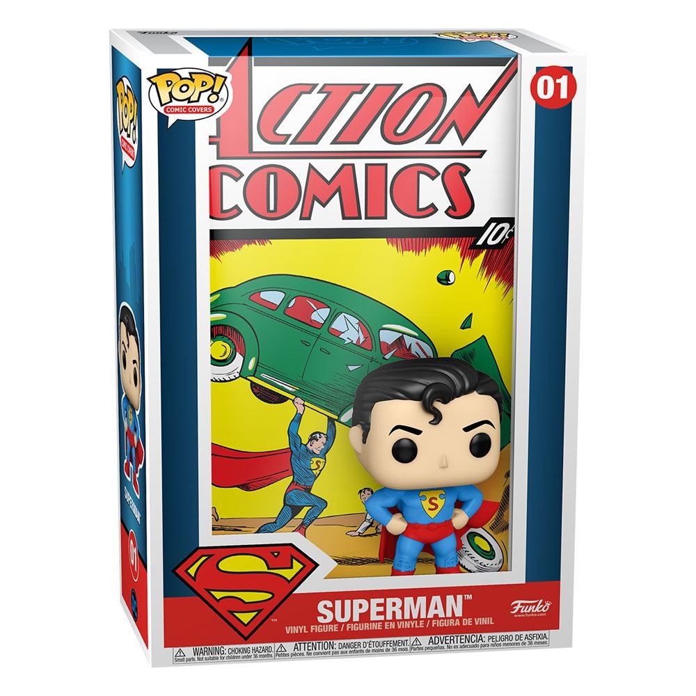 DC Comics POP! Comic Cover vinylová Figure Superman Akční Comic 9 cm Funko