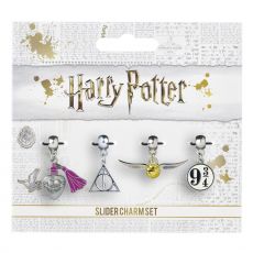 Harry Potter Talisman 4-Pack Snitch/Deathly Hallows/Platform 9 3/4/Love Potion (silver plated)