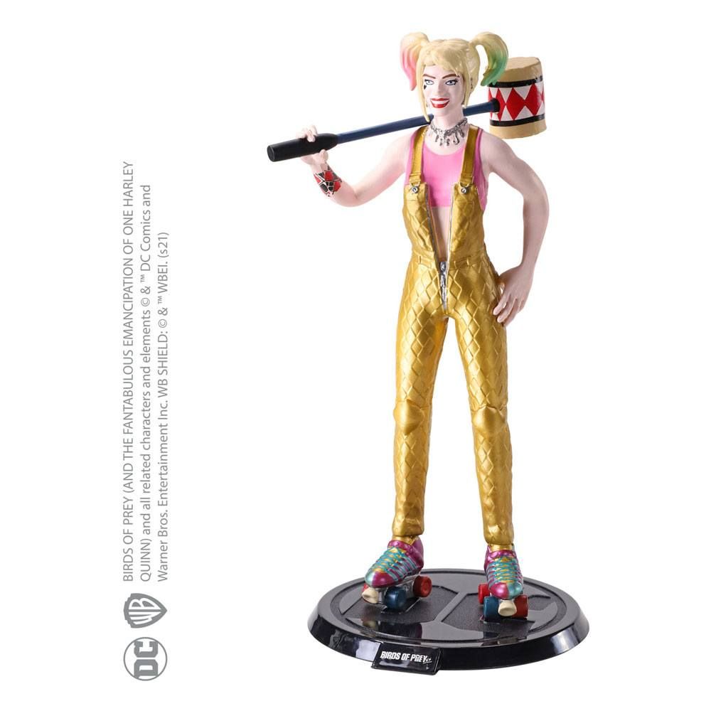 DC Comics Bendyfigs Ohebná Figure Harley Quinn BOP with Mallet 19 cm Noble Collection