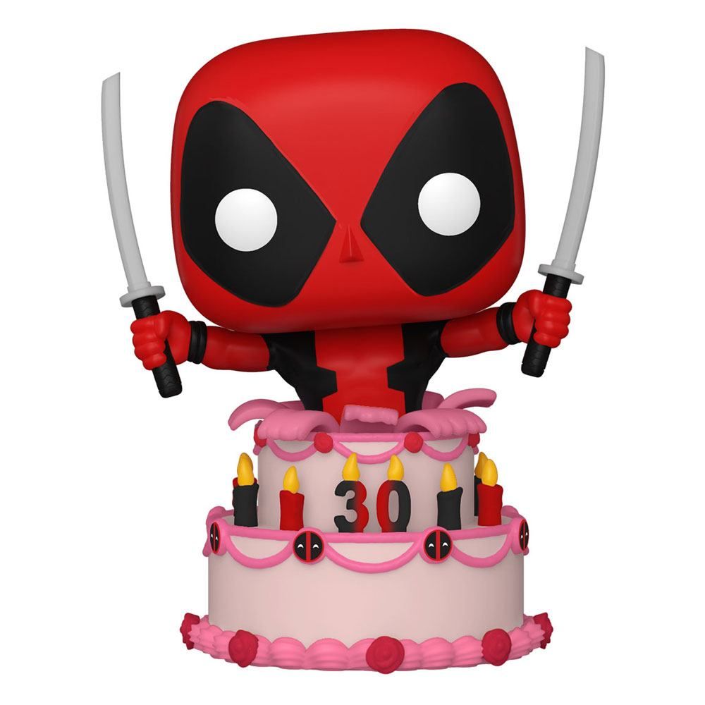 Marvel Deadpool 30th Anniversary POP! Vinyl Figure Deadpool in Cake 9 cm Funko
